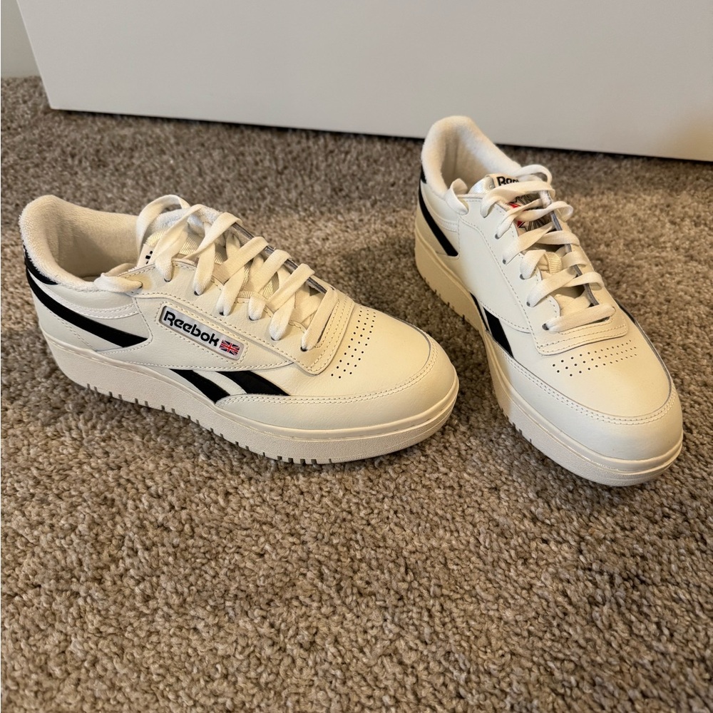Reebok women’s White and Black Sneakers